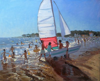 Sailboat, Palais Sur Mer by Andrew Macara